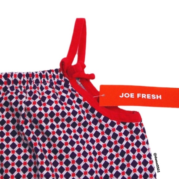 NWT Joe Fresh Girls Purple & Red Sleeveless Romper - Picture 3 of 9